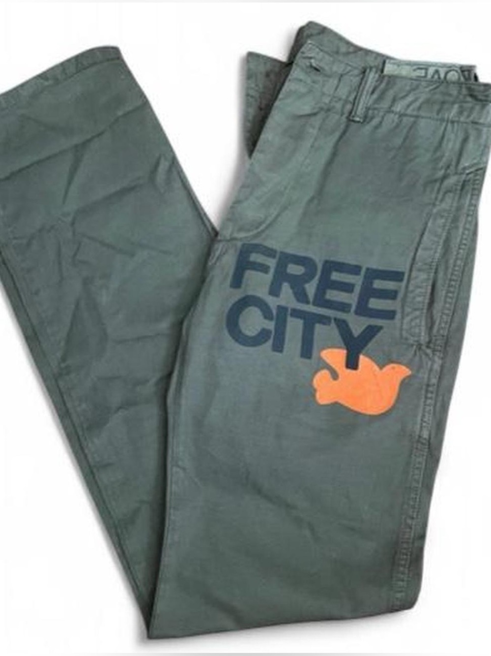 Free City green military pants